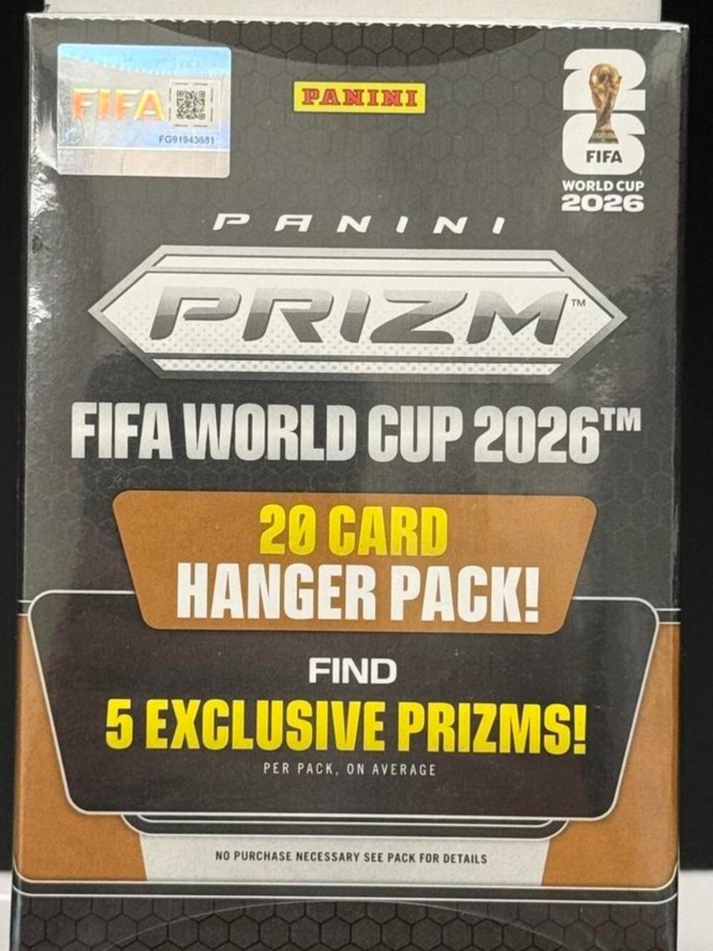2026 Panini Prizm FIFA World Cup 20-Card Hanger Pack – Factory Sealed